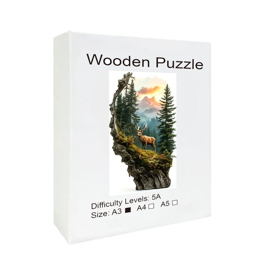 Forest Deer Puzzle 1000 Pieces Expert Level Wooden Jigsaw