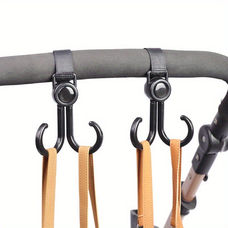2pcs Bike Stroller Hooks Mom Stroller Clips & Accessories