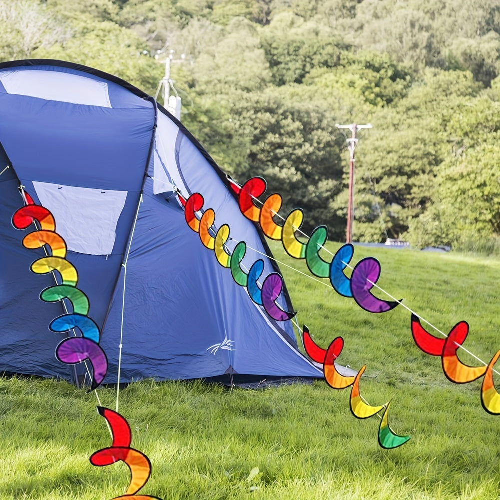 Colorful Hanging Rainbow Wind Strip for Camping Tent