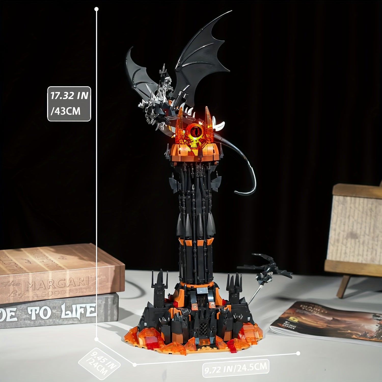 Dark Tower Building Set with Magic Ring and Beast Architecture