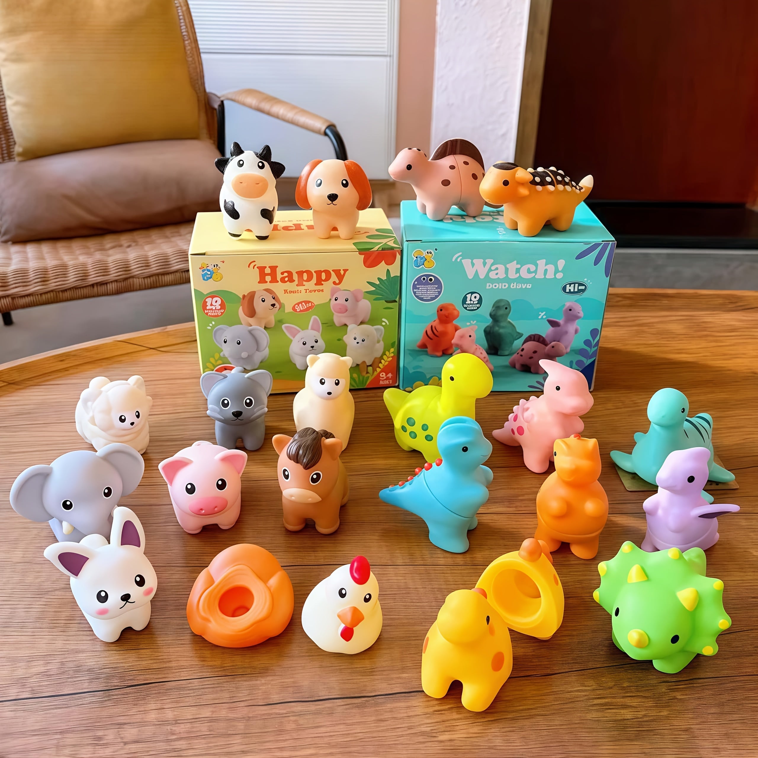Animal Toy Set Early Learning Gift for Christmas Birthday Easter