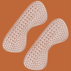 4D Silicone Heel Stickers for Women's Shoes - Anti-Drop, Anti-Wear