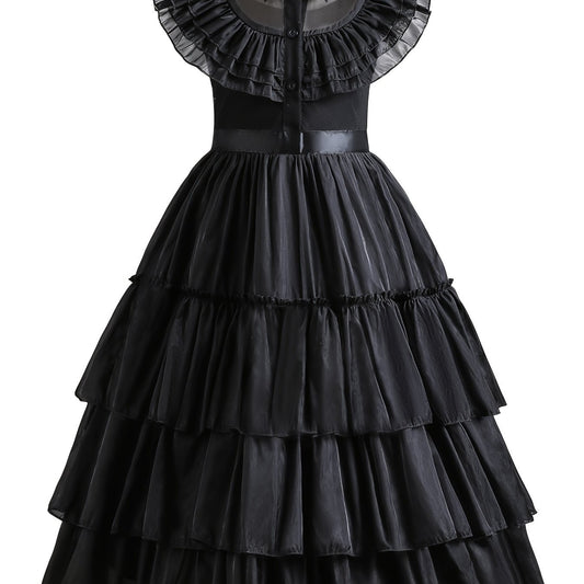 Girl's Layered Mesh Dress Cosplay Costume for Halloween