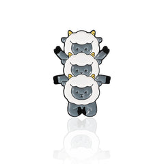 Sheep & Shark Brooch Pin Christmas