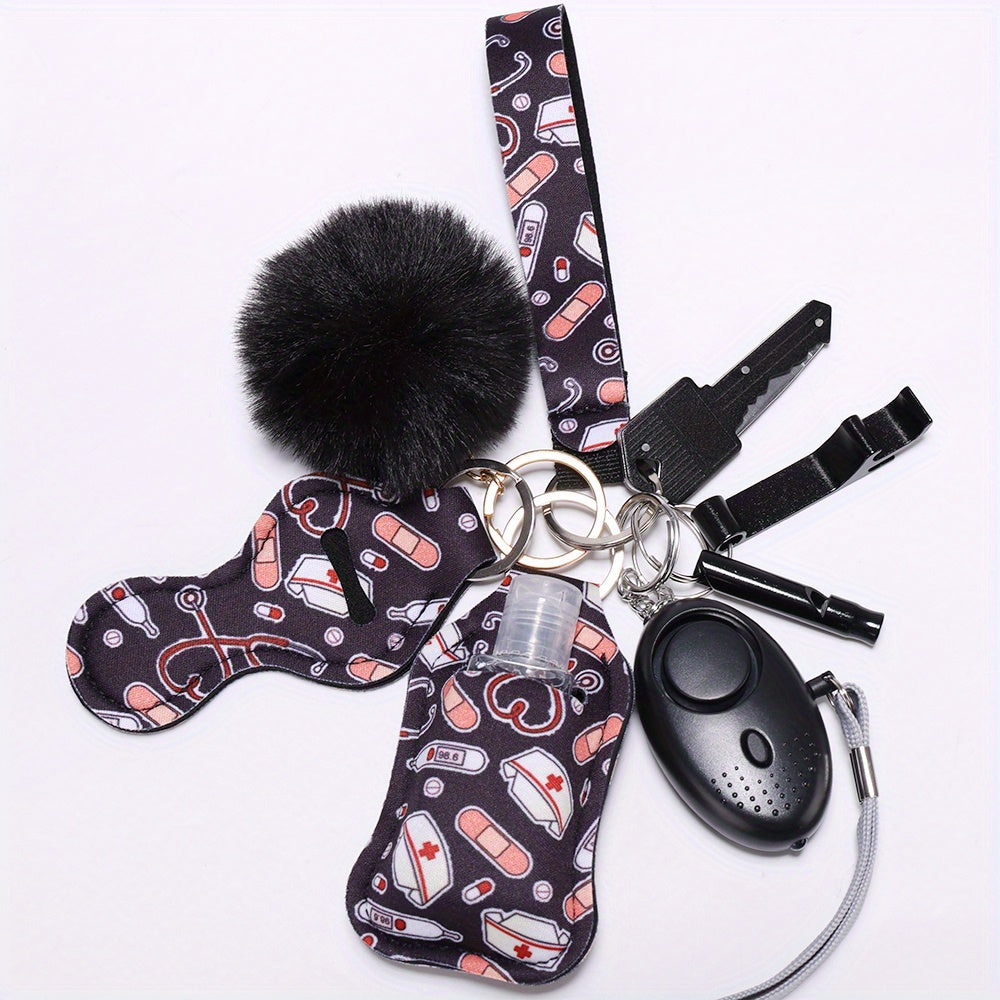 Self Defense Keychain Set For Women Safety Keychain Full Set With Personal Alarm