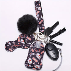 Self Defense Keychain Set For Women Safety Keychain Full Set With Personal Alarm