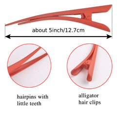 10 Pcs Large Frosted Duckbill Hairpins Hair Accessories Set
