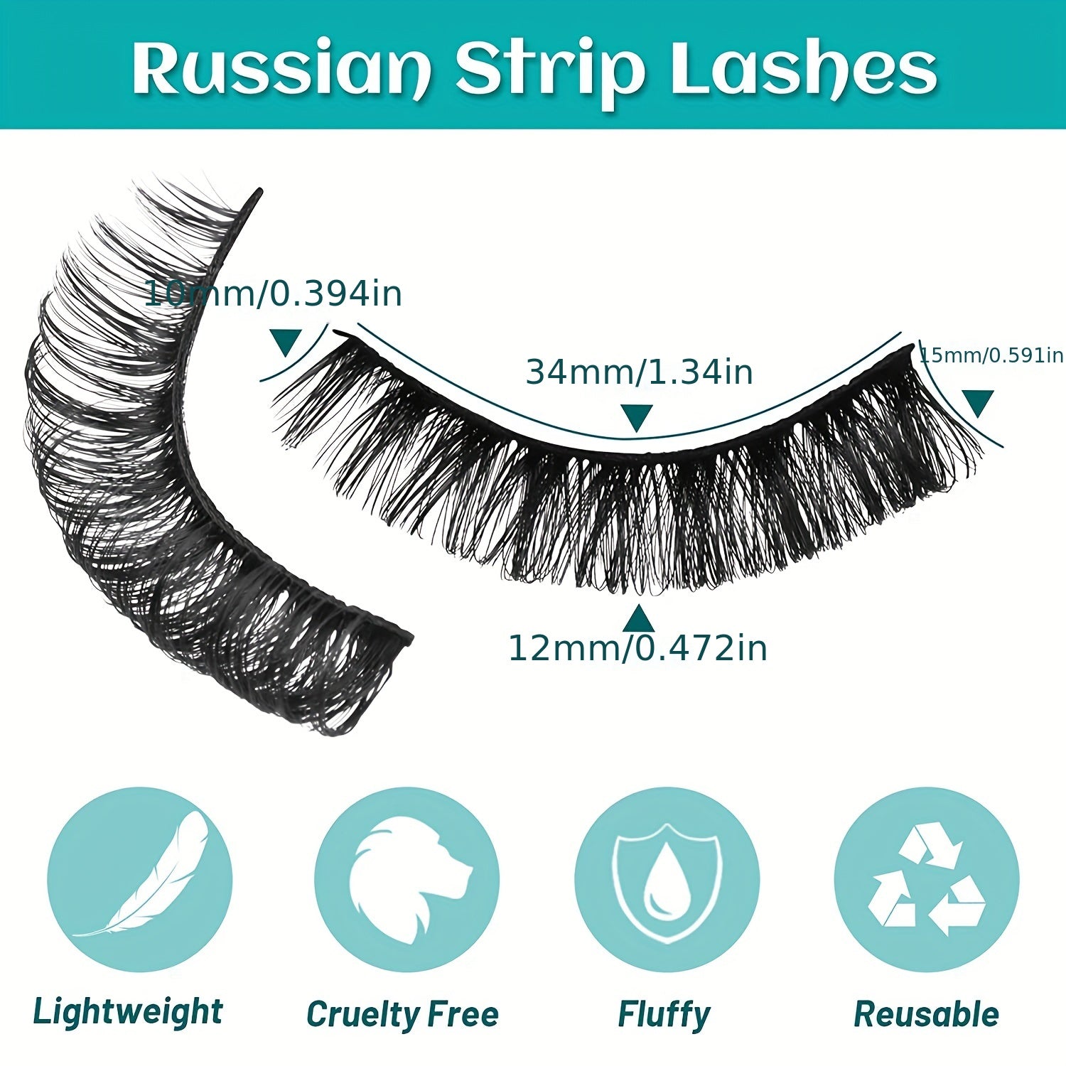 3D False Eyelashes Simulated Thick Curling Lashes Natural Look