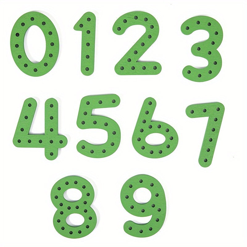 Alphabet & Number Threading Toy Set for Early Learning