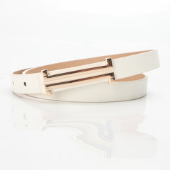 Women Leather Slim Skinny Thin Belts Ins Belts For Women Dress Jeans Strap