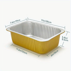 Aluminum Foil Half Size Steam Table Deep Pans - Pack of 50