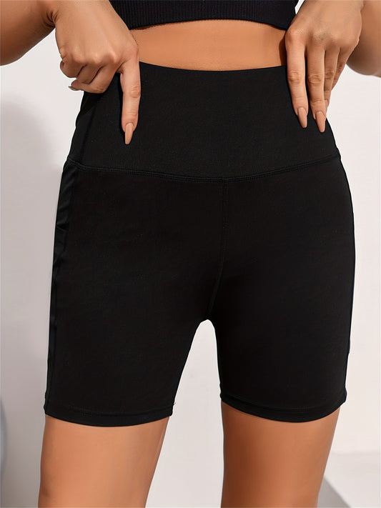 High Waist Butt Lifting Biker Shorts Slim Fit Workout Pants