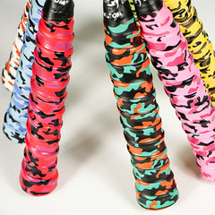 5pcs Camouflage Print Tennis Racket Grip Tape Non Slip Badminton Overgrip