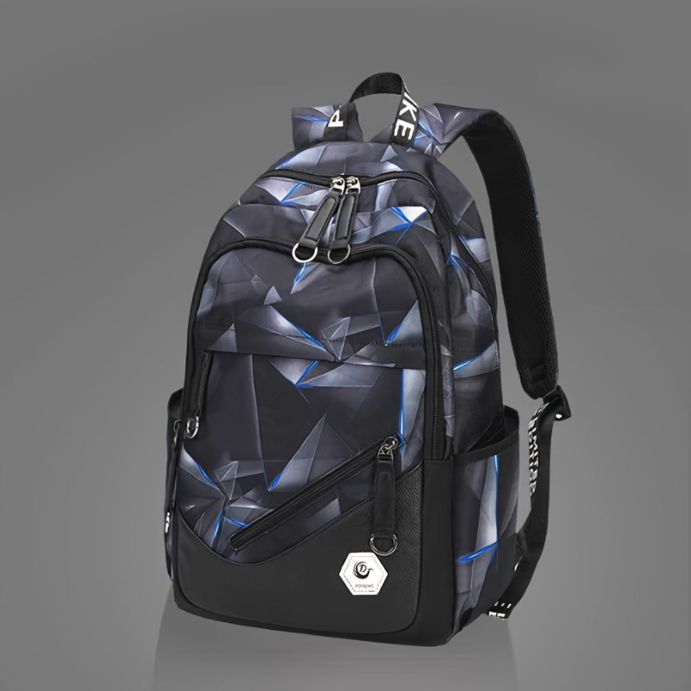 Water Resistant Nylon Backpack for Students with Adjustable Straps