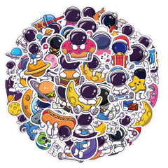 61pcs Astronaut Waterproof PVC Stickers for Water Bottles Laptop