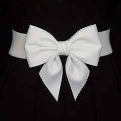 Wide Bowknot Waist Belt Elastic Waistband for Women