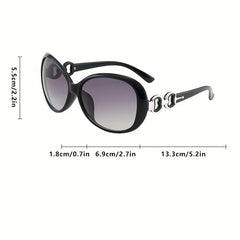 Oval Frame Sunglasses Vintage Cat Eye Glasses UV400