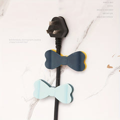 3pcs Bowknot Data Cable Managers for Home and Office