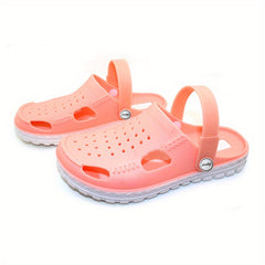 Women's Solid Clogs Casual Slip On Rubber Soft Sole Shoes