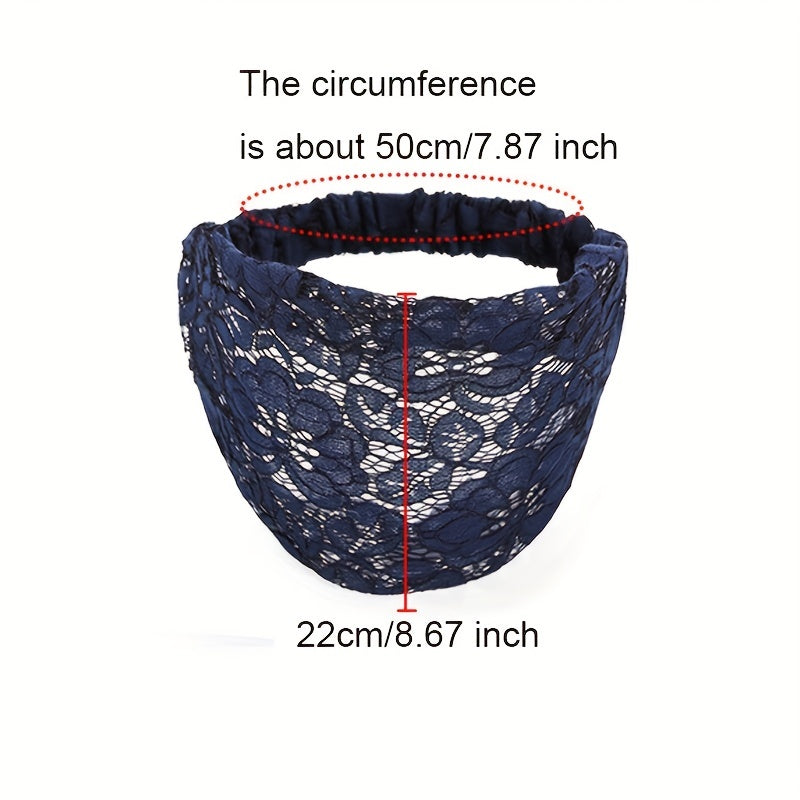 Wide Lace Headband African Style Turban Hair Band