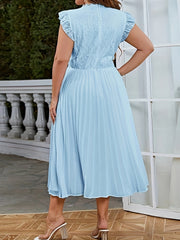  Solid Lace Cap Sleeve Maxi Formal Evening Dress