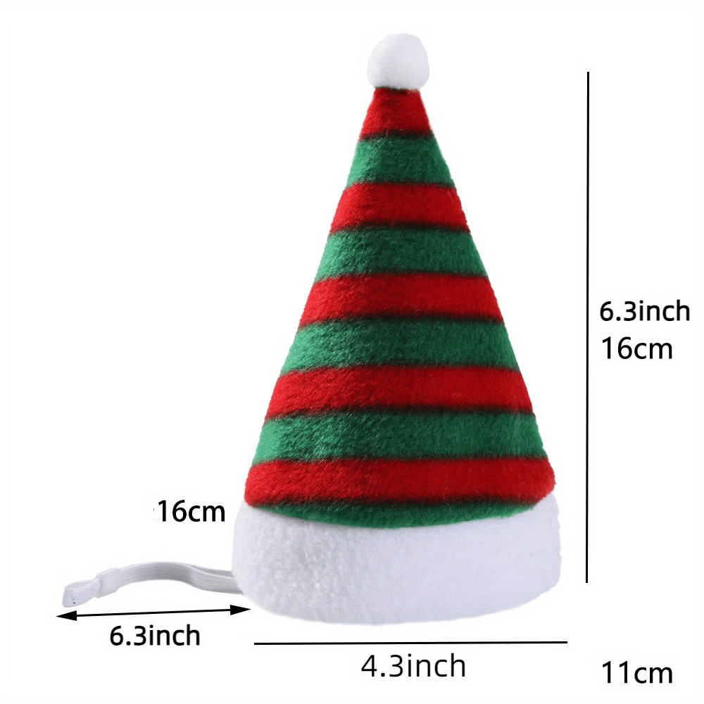 Plush Pet Christmas Party Costume Hat For Cat Dog