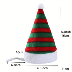 Plush Pet Christmas Party Costume Hat For Cat Dog