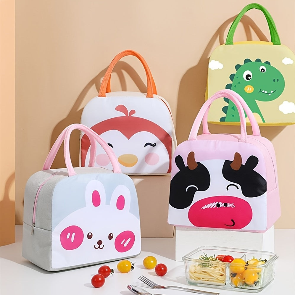 Cartoon Insulated Lunch Bag Box Portable Outdoor Cooler Tote Women