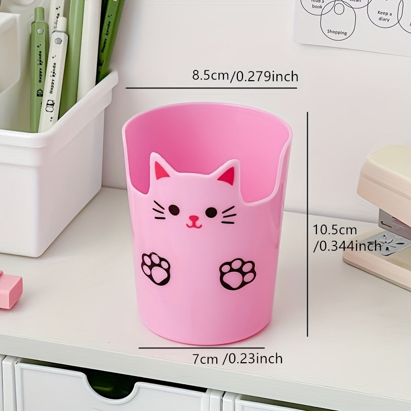 Cartoon Desktop Pen Holder Large Capacity For Organizing Makeup Brushes