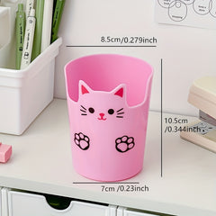 Cartoon Desktop Pen Holder Large Capacity For Organizing Makeup Brushes