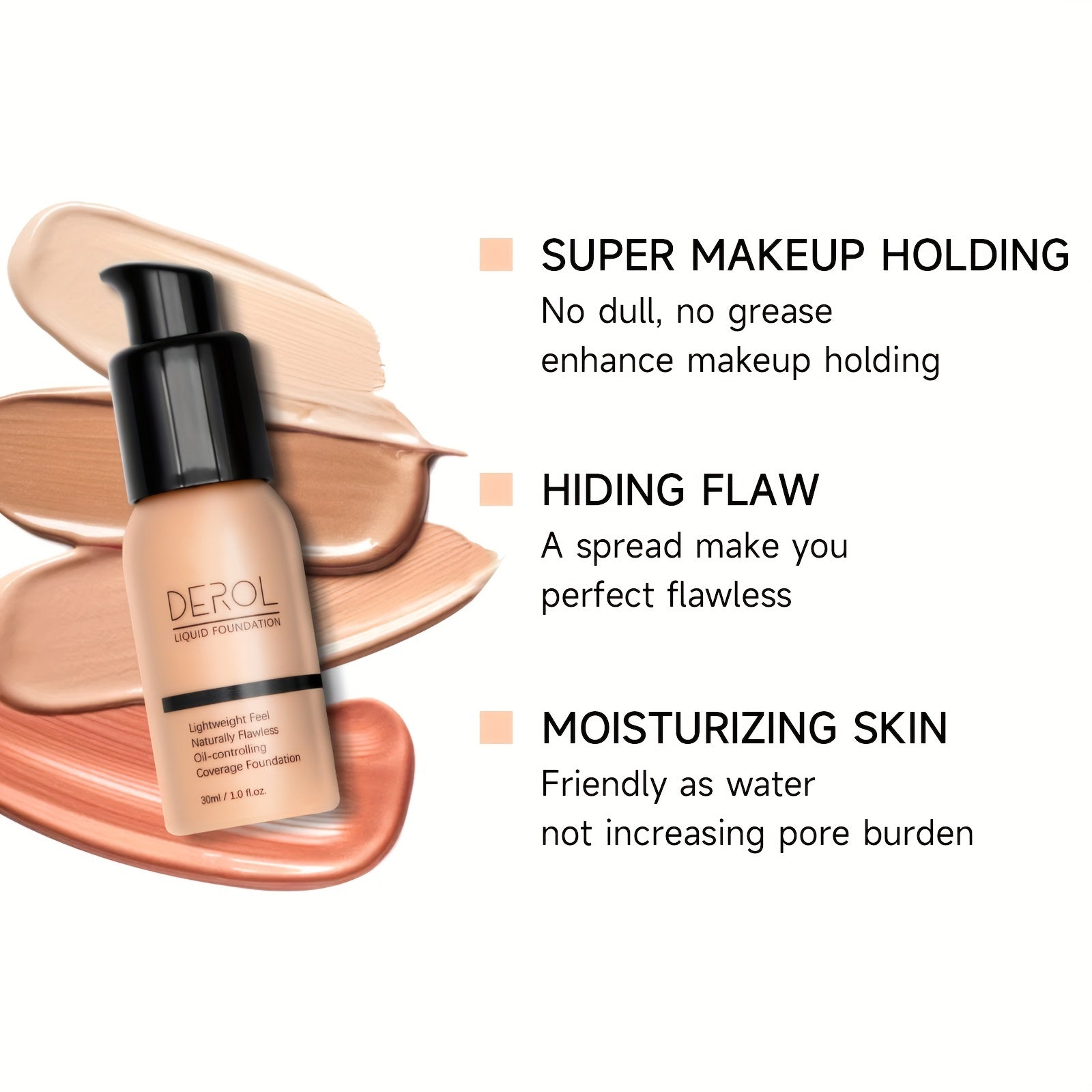 Concealer Liquid Foundation Waterproof Brighten Highlighting Matte Control