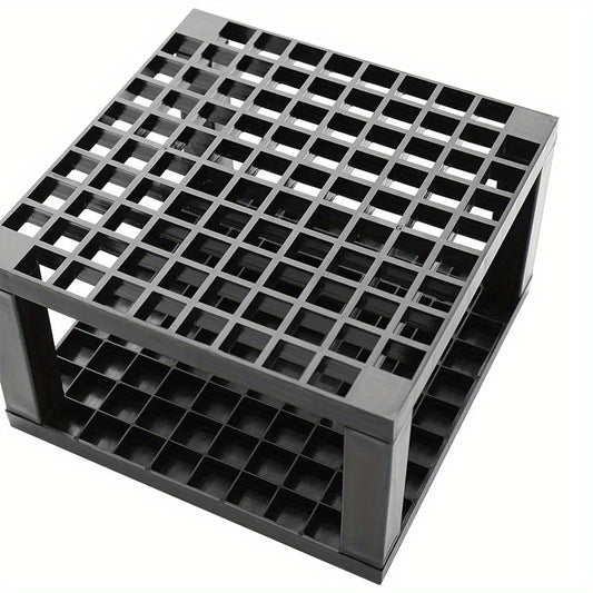 Plastic Pencil & Brush Holder Desk Support Storage Rack, 96 Holes