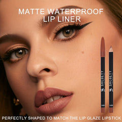 Matte Lip Liner Long lasting And Natural Waterproof Sweat proof Non fading