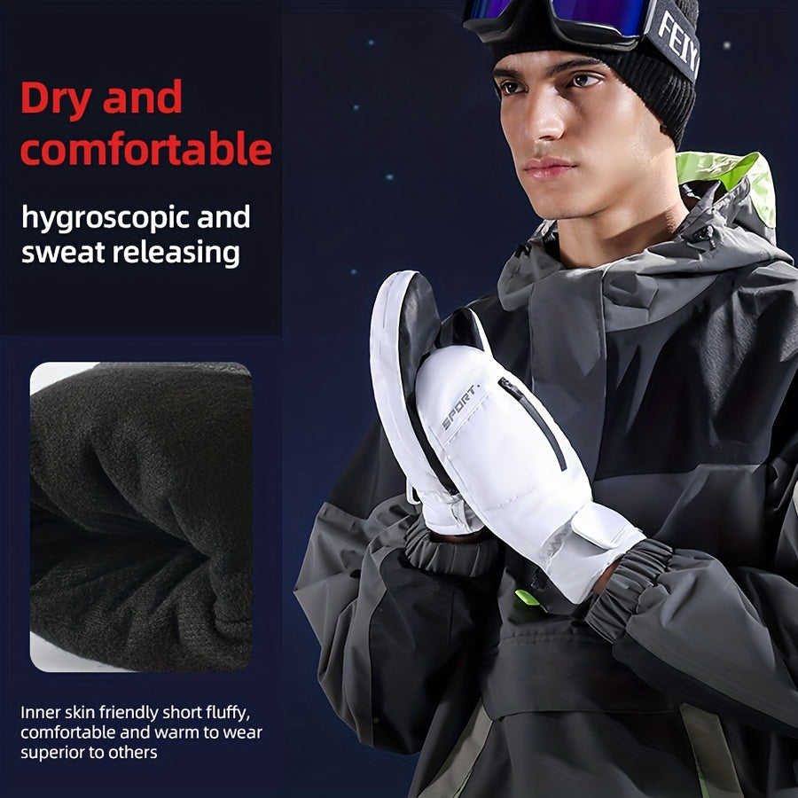 Winter Waterproof Anti-slip Ski Gloves Touch Screen Snow Gloves