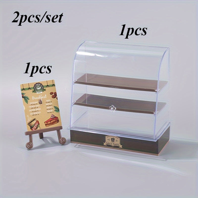 2pcs Small Cake Dessert Display Stand for Landscape Decoration & Crafts