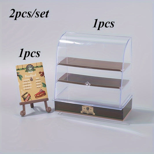 2pcs Small Cake Dessert Display Stand for Landscape Decoration & Crafts