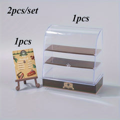 2pcs Small Cake Dessert Display Stand for Landscape Decoration & Crafts
