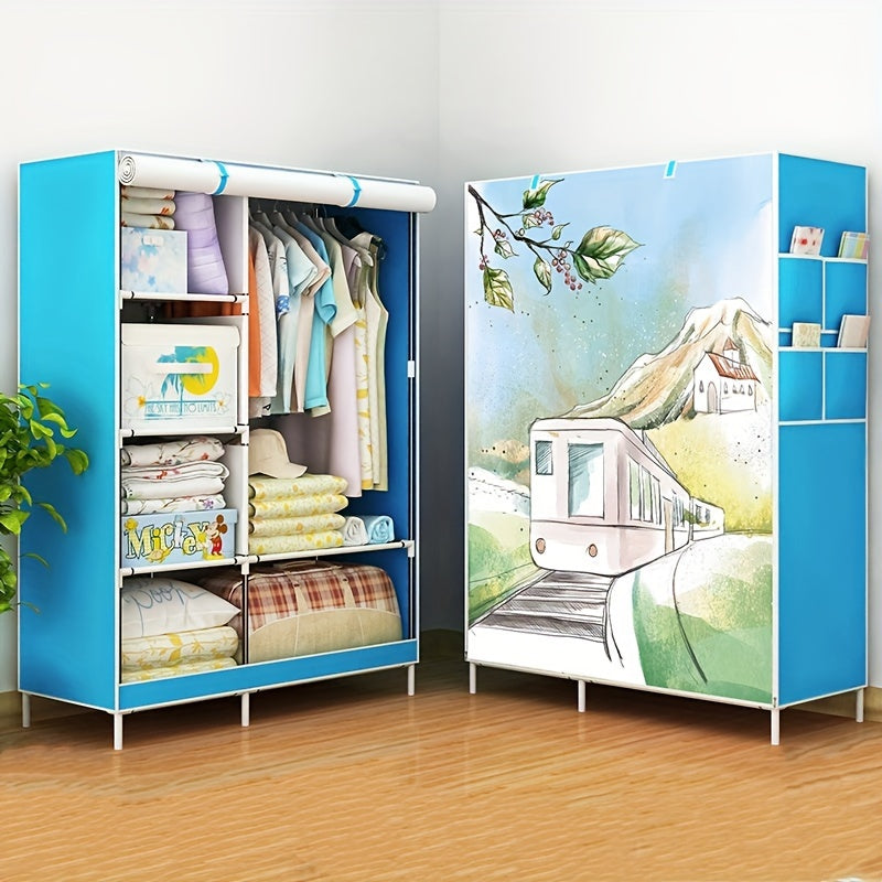 Dustproof Cloth Wardrobe Storage Rack with Zipper