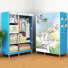 Dustproof Cloth Wardrobe Storage Rack with Zipper
