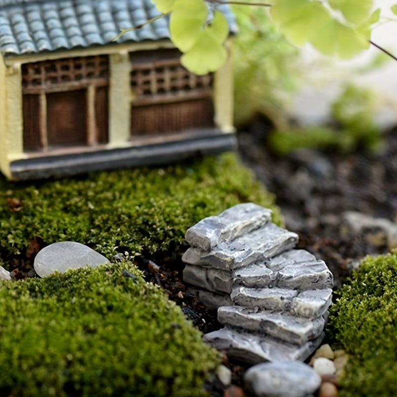 Mini Stone Steps Road Staircase Figurine Craft DIY Fairy Garden Accessories