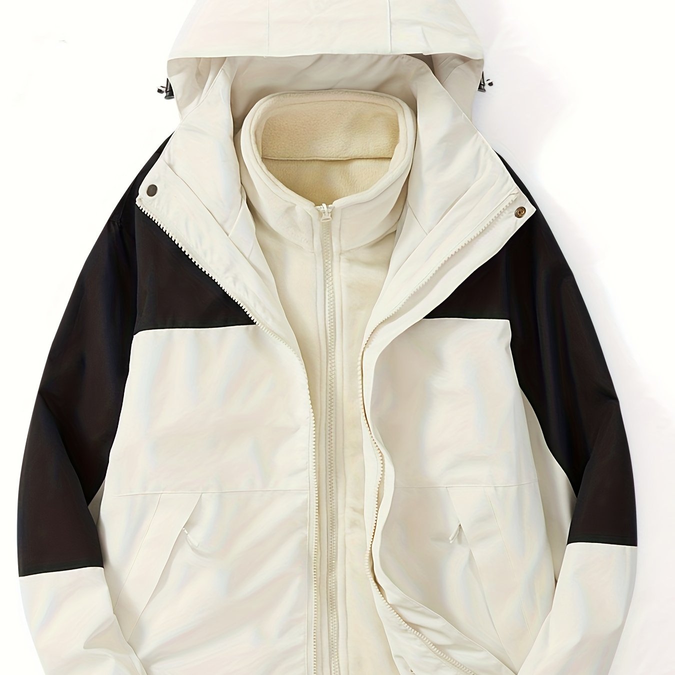 Men's Waterproof Active Jacket Hooded Stand Collar