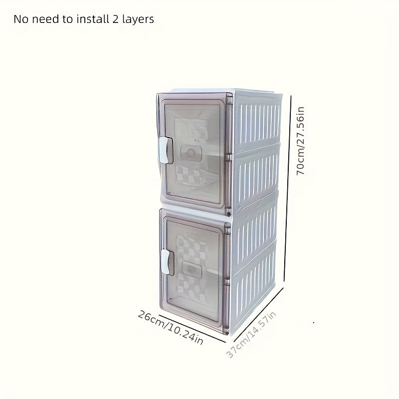 Plastic Foldable Shoe Storage Box Stackable Shoes Storage Containers