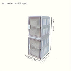 Plastic Foldable Shoe Storage Box Stackable Shoes Storage Containers