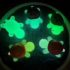 DIY Luminous Mini Turtle Statue - Glow in the Dark Resin Toy
