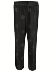 Dot Print High Rise Stretch Pants