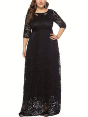 Floral Lace Sleeve Bridesmaid Dress