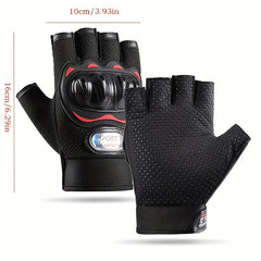 Half Finger Gloves for Fitness Training Anti Slip Ideal for Driving C