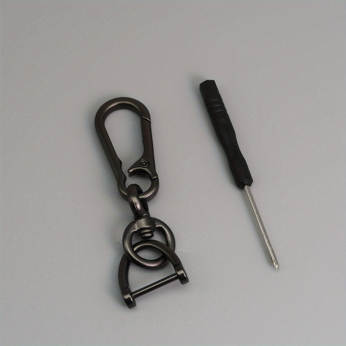 Metal Keychain Holder For Belt Heavy Duty Key Fob Carabiner D ring Clips