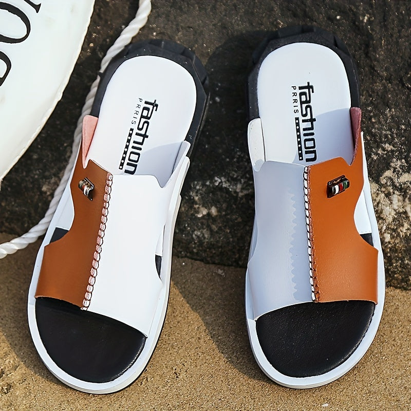 Men's Non Slip Slides Beach Shoes Summer