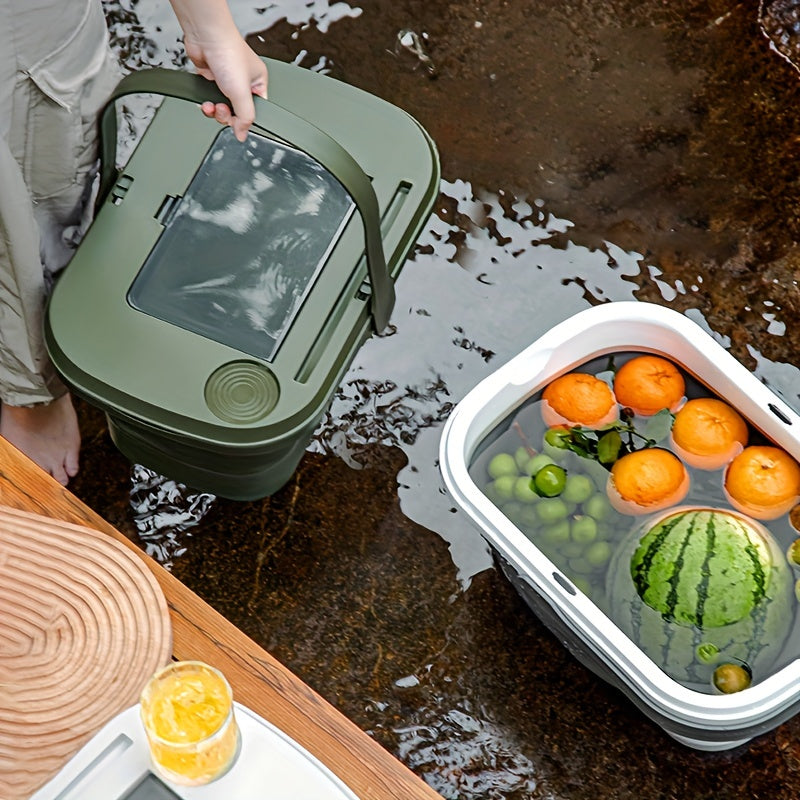 2 in 1 Folding Multifunctional Basket for Outdoor Camping